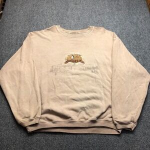 Outdoor Life Mens XL Tan Embroidered Outdoor Authority Goose Crewneck Sweatshirt